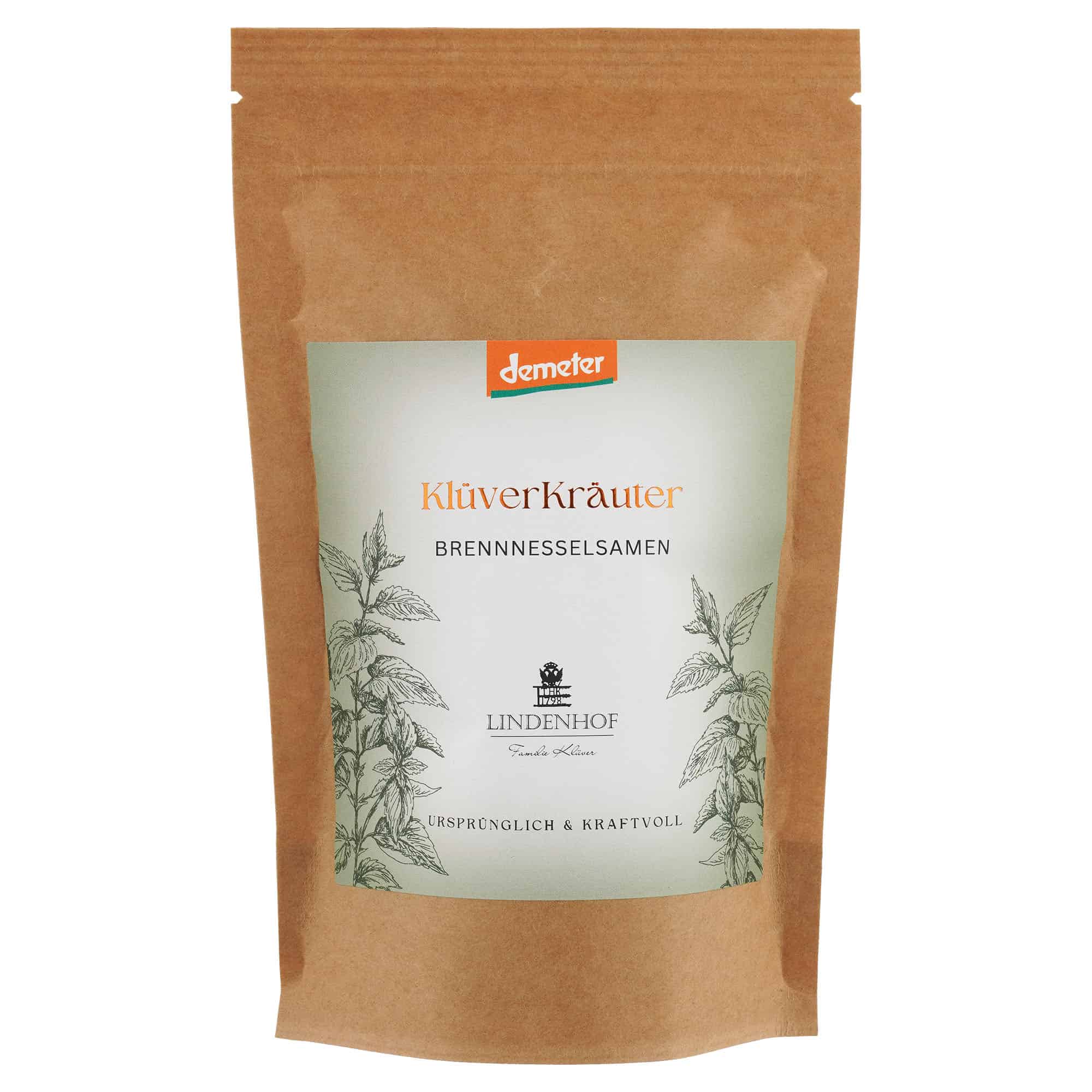 Demeter Brennnesselsamen KlüverKräuter Lindenhof Familie Klüver