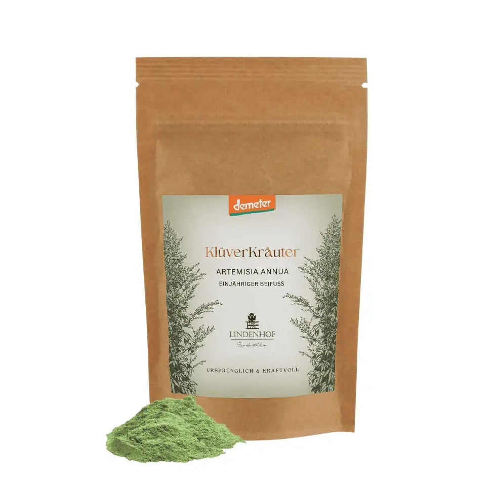 Demeter Artemisia annua vermahlener Pflanzenrohstoff - Lindenhof Familie Klüver